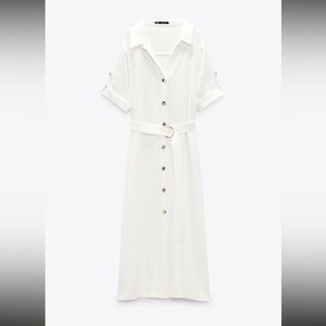 Belted shirtdress from Zara
